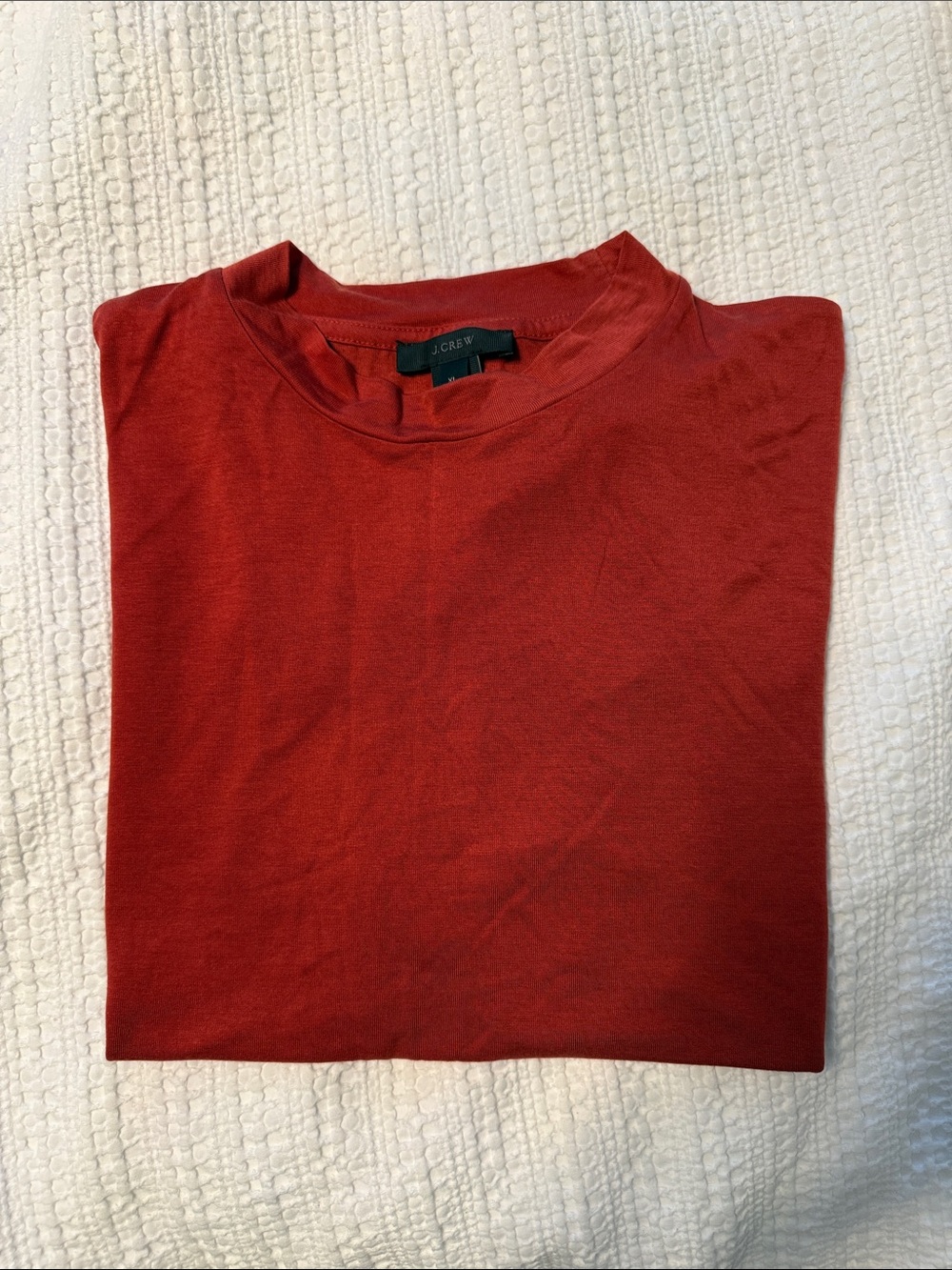 NWT J. Crew Men's Brick Red Crewneck Tee